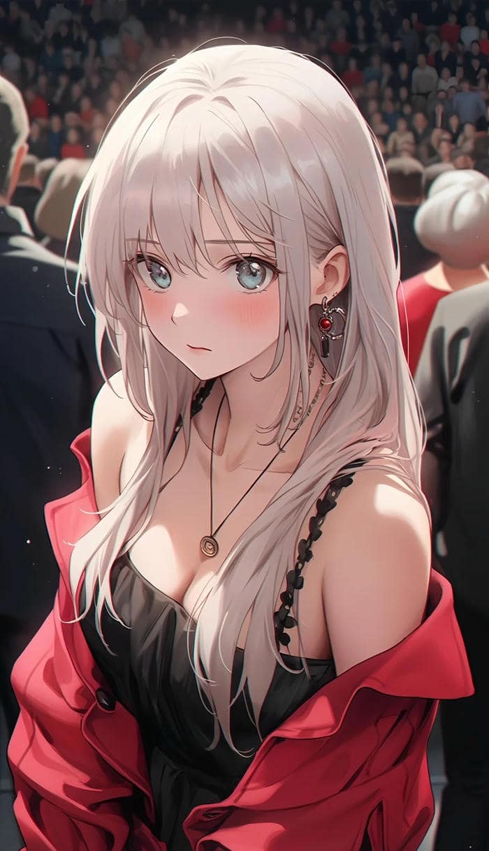 hình nền anime nu mau sac hài hoà