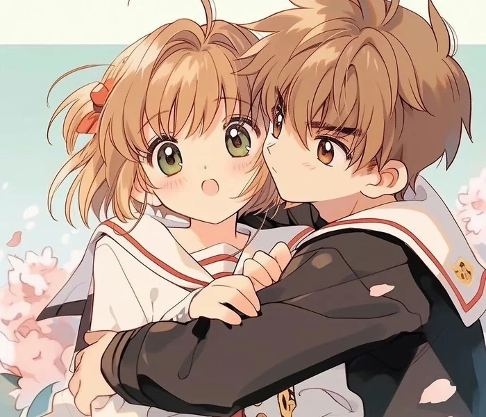 sakura x li syaoran cute