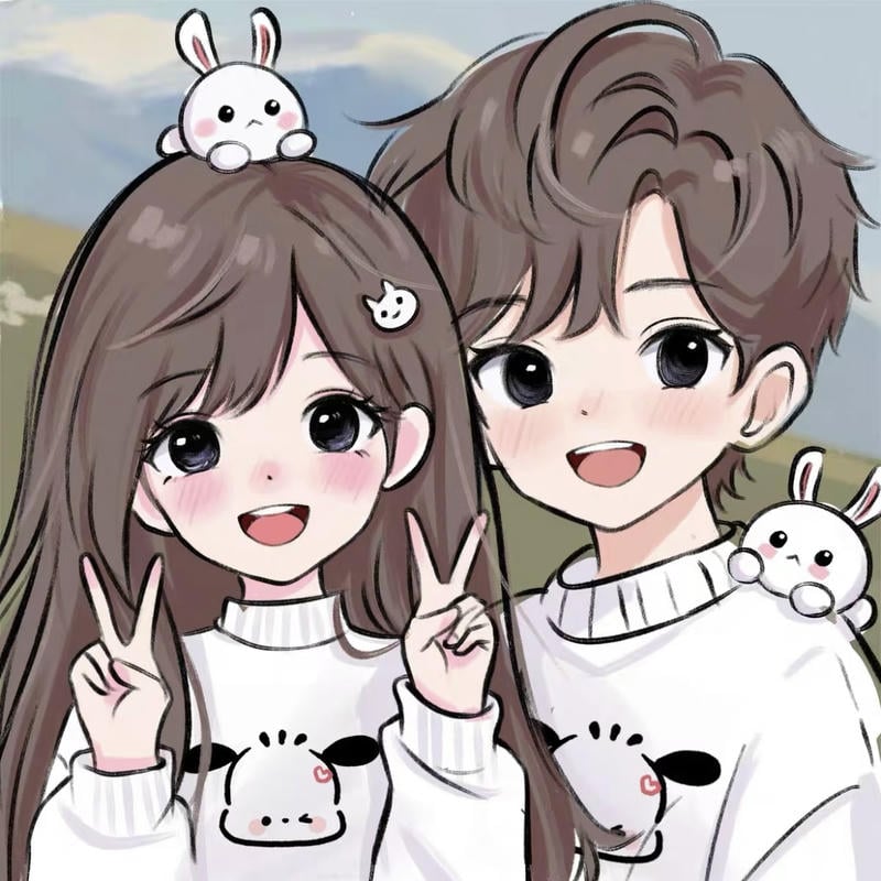 tranh chibi đời voi nét vẽ tron